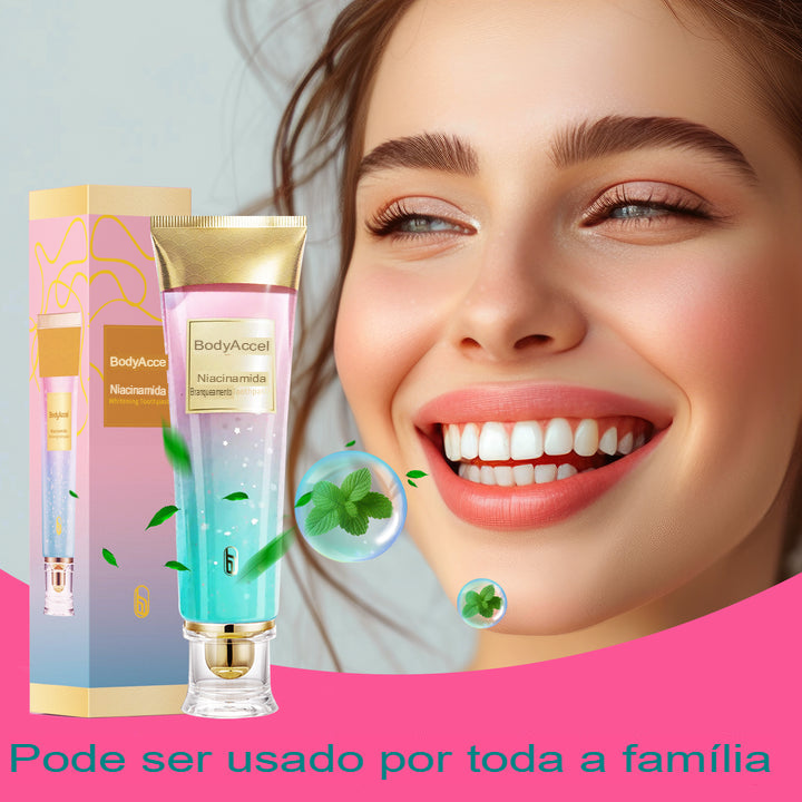 BodyAccel - Creme Dental Clareador com Niacinamida