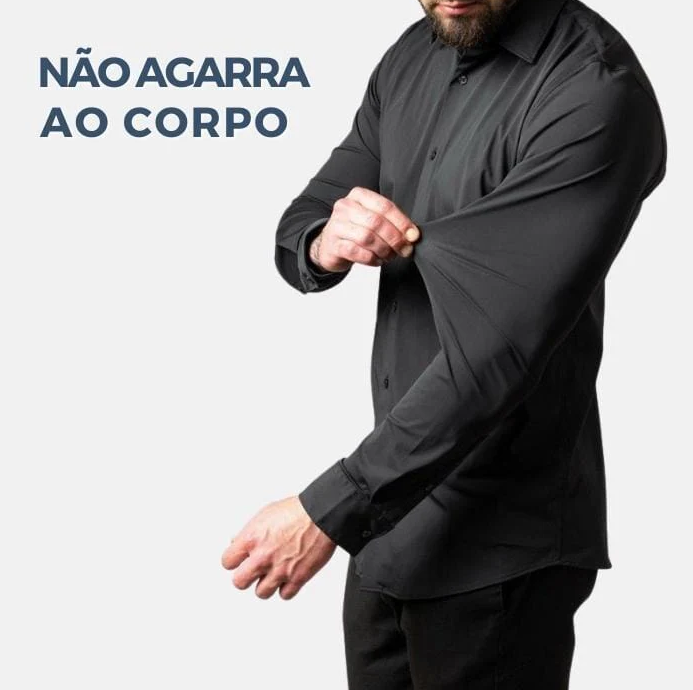 Camisa Social Lisa - Tecido Ultra-Tech