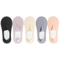 5 Pairs/Lot Socks Women's Summer Ultra-thin Invisible Low Cut Silicone Anti-slip Mesh No Show Ice Silk Solid Boat Socks