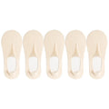 5 Pairs/Lot Socks Women's Summer Ultra-thin Invisible Low Cut Silicone Anti-slip Mesh No Show Ice Silk Solid Boat Socks