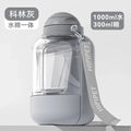 New dog ton ton large capacity pet out drinking pot cat water dispenser portable water cup water and food integrated bowl