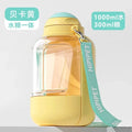 New dog ton ton large capacity pet out drinking pot cat water dispenser portable water cup water and food integrated bowl