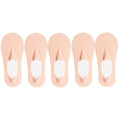 5 Pairs/Lot Socks Women's Summer Ultra-thin Invisible Low Cut Silicone Anti-slip Mesh No Show Ice Silk Solid Boat Socks