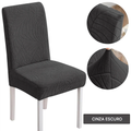 Kit Premium Capas de Cadeira Impermeável - Tecido Jacquard