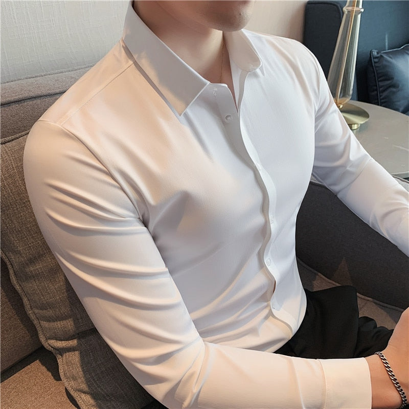 Camisa Social Lisa - Tecido Ultra-Tech