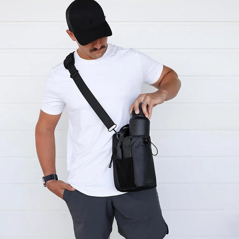 Bolsa Bag Premium Tech Magnética  - Porta Garrafa, Chaves e Celular Com Ímã Forte