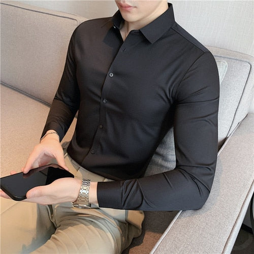 Camisa Social Lisa - Tecido Ultra-Tech