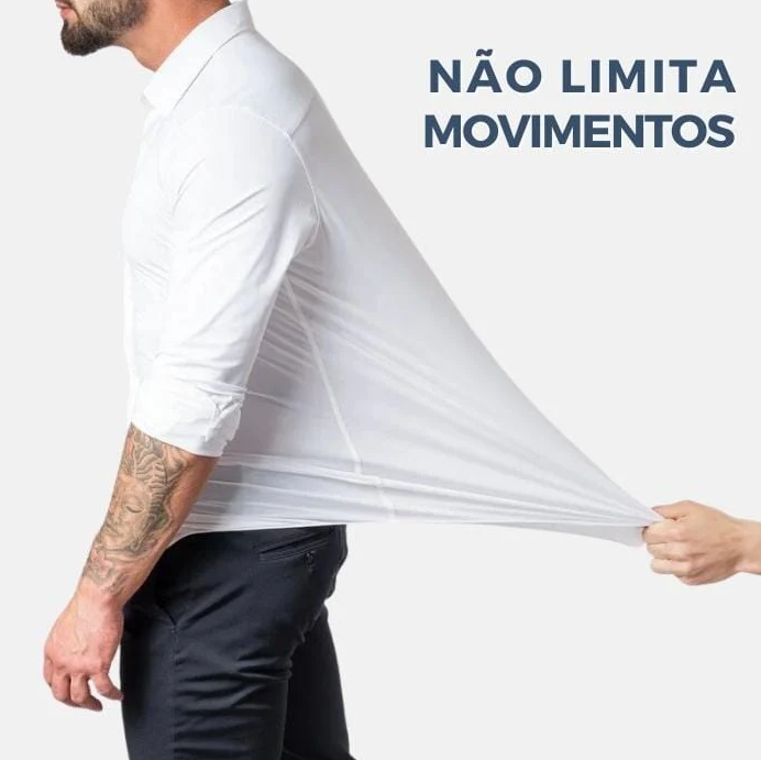 Camisa Social Lisa - Tecido Ultra-Tech